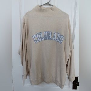 Aerie Cozy Mock Neck Sweatshirt Size Medium